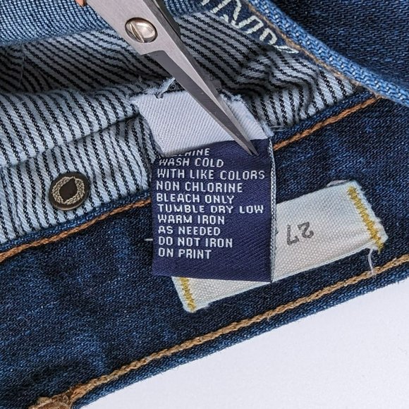 Madewell Skinny Skinny Jeans 27x32 Dark Wash Cotton Stretch Denim Blue Low Rise - Picture 9 of 11